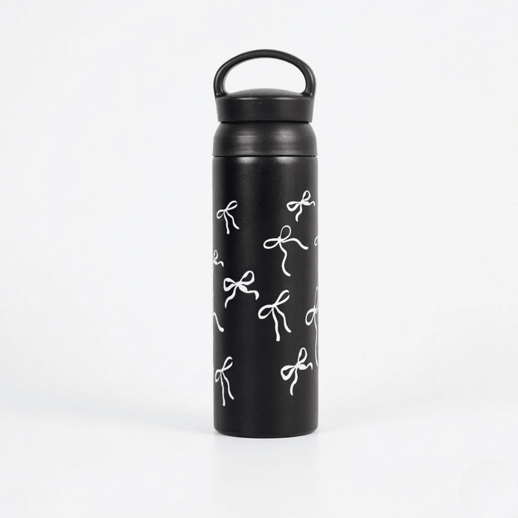 Midnight Elegance Bottle – 500 ML - Memories InsiteMIDNIGHT ELEGANCE WATER BOTTLE - BLACK